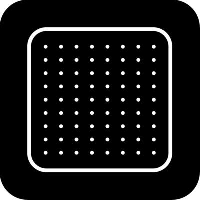 Nicotine Patch Glyph Icon