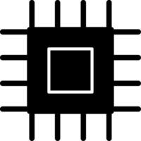 Cpu Glyph Icon vector