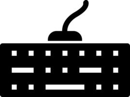 Keyboard Glyph Icon vector