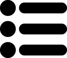 List Glyph Icon vector