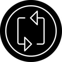 Loop Glyph Icon vector