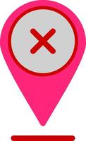 Pin Flat Icon vector
