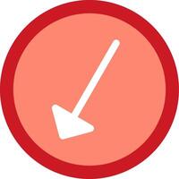 Left Down Flat Icon vector