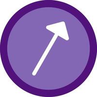 Right Up Flat Icon vector