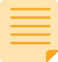 Document Flat Icon vector