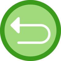 Left Arrow Flat Icon vector