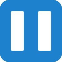 Pause Button Flat Icon vector