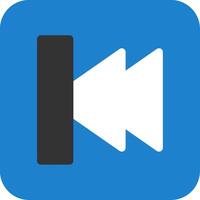 Previous Flat Icon vector