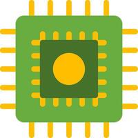 Cpu Flat Icon vector