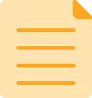 Page Flat Icon vector