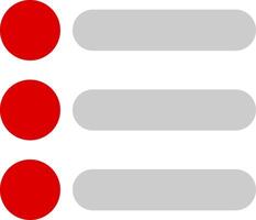 List Flat Icon vector