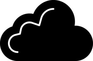 Cloud Glyph Icon vector