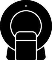 Ct Scan Glyph Icon vector