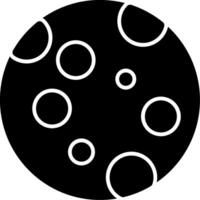 Moon Glyph Icon vector