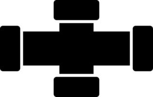 Pipe Glyph Icon vector