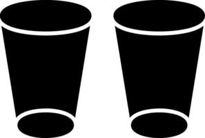 Glasses Glyph Icon vector