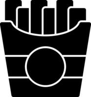 Fries Glyph Icon vector