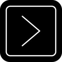 Right Glyph Icon vector