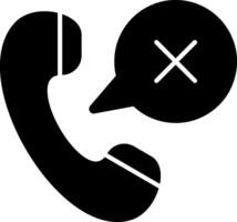 Emergency Call Glyph Icon vector