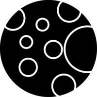 Full Moon Glyph Icon vector
