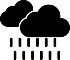 Rain Glyph Icon vector