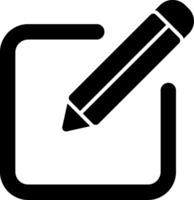Edit Glyph Icon vector