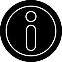 Information Glyph Icon vector