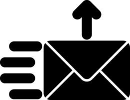 Send Glyph Icon vector