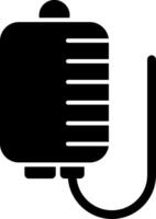 Iv Bag Glyph Icon vector