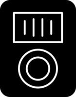 Music Player Glyph Icon vector