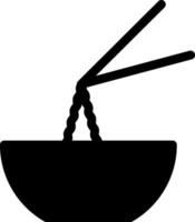 Noodles Glyph Icon vector