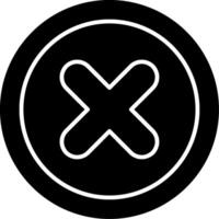 Cancel Glyph Icon vector