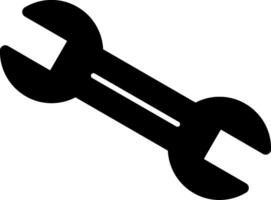 Wrench Glyph Icon vector
