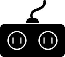 Power Socket Glyph Icon vector