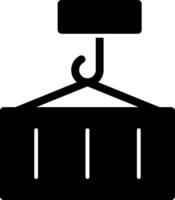 Crane Glyph Icon vector