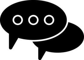 Chat Glyph Icon vector