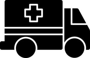 Ambulance Glyph Icon vector