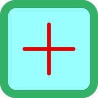 Plus Flat Icon vector