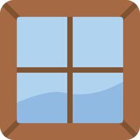 Window Flat Icon vector