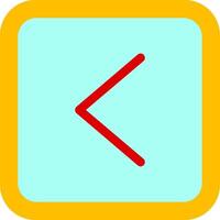 Left Flat Icon vector