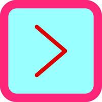 Right Flat Icon vector