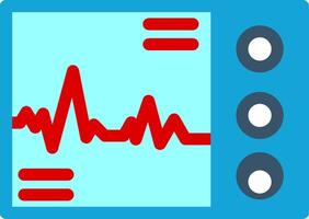 Ecg Flat Icon vector
