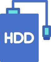 Hdd Flat Icon vector