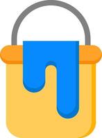 Paint Bucket Flat Icon vector