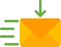 Recieve Flat Icon vector