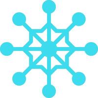 Snow Flake Flat Icon vector