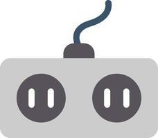 Power Socket Flat Icon vector
