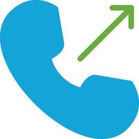 Phone Call Flat Icon vector
