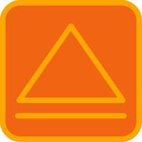 Eject Orange Filled Icon vector