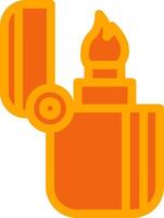 Lighter Orange Filled Icon vector